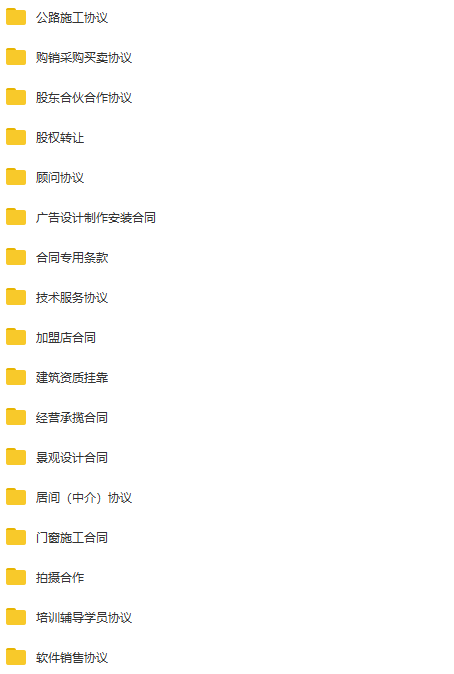 图片[1]-1200份合同模版合集，含买卖、租凭、委托、担保等常见合同，免费领取！ - 87副业网-87副业网